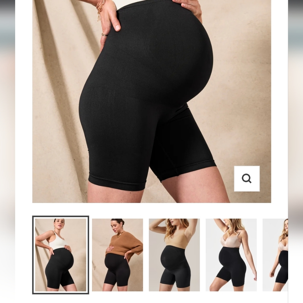 BLANQI Maternity Bike Shorts - Black
